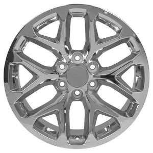 OE Wheels CV98B 20x9 6x139.7 24et Chrome Wheel SS: 9510086