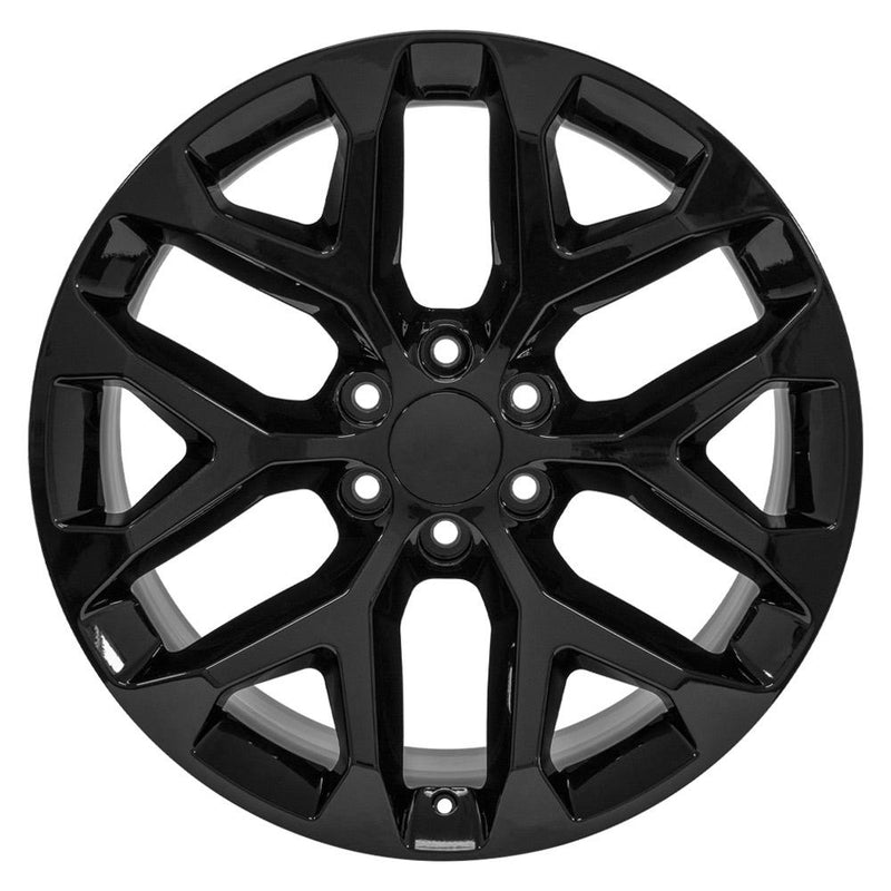 OE Wheels CV98B 22x9 6x139.7 24et Gloss Black Wheel