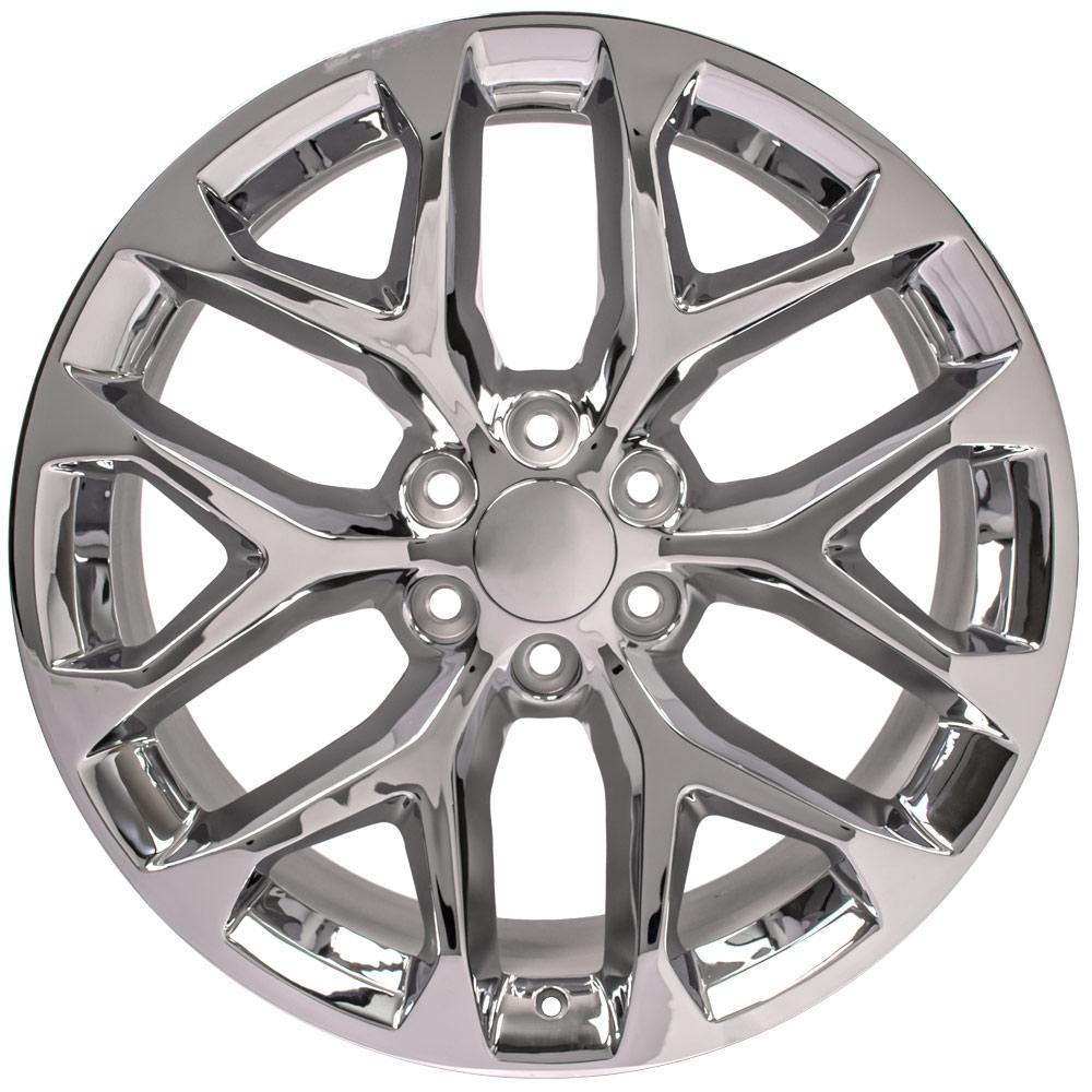 OE Wheels CV98B 22x9 6x139.7 24et Chrome Wheel