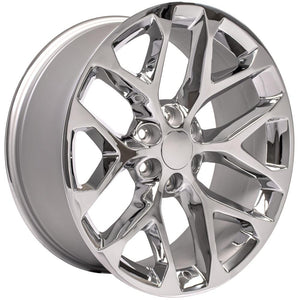 OE Wheels CV98B 22x9 6x139.7 24et Chrome Wheel