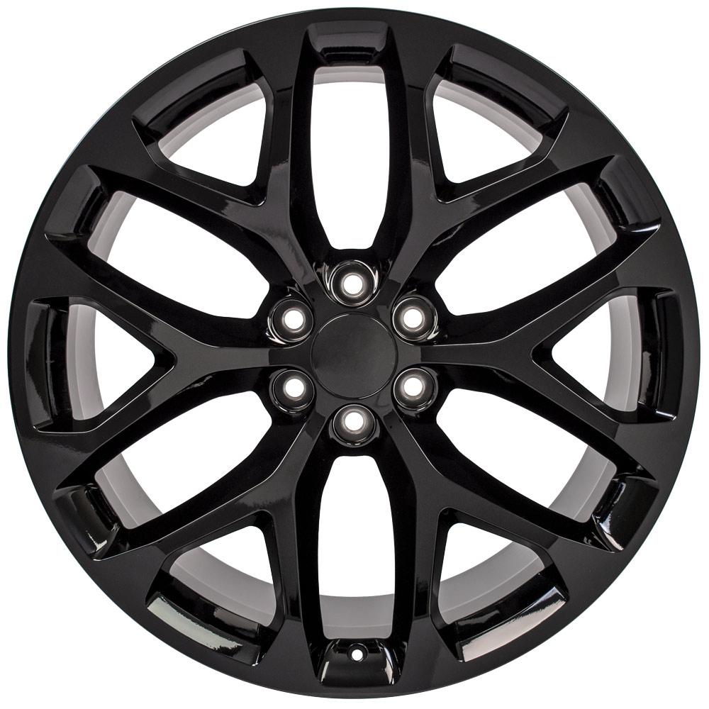 OE Wheels CV98B 24x10 6x139.7 24et Gloss Black Wheel