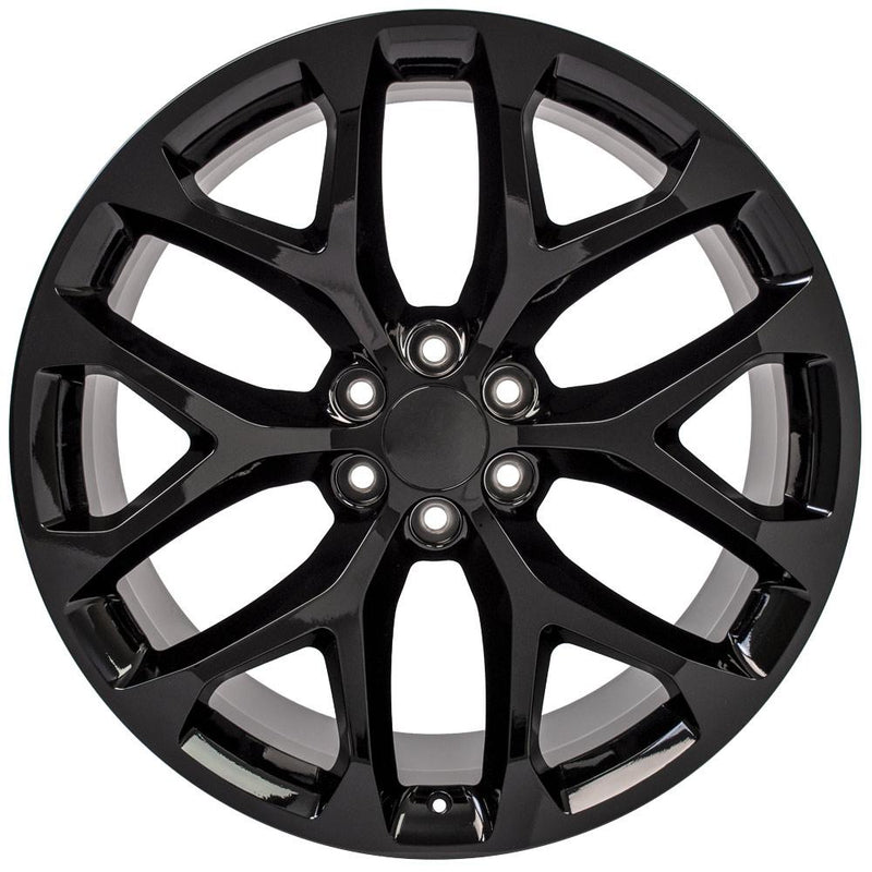 OE Wheels CV98B 24x10 6x139.7 24et Gloss Black Wheel