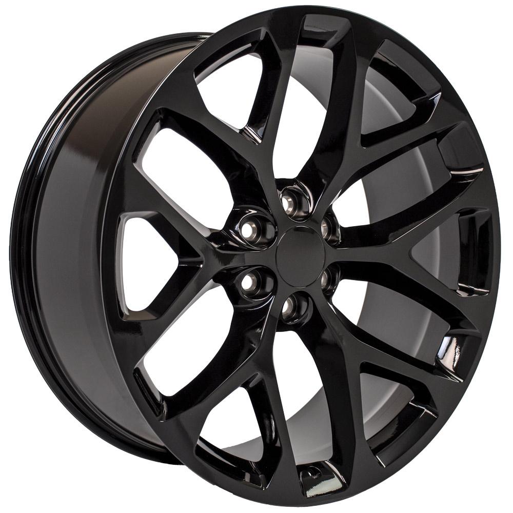OE Wheels CV98B 24x10 6x139.7 24et Gloss Black Wheel