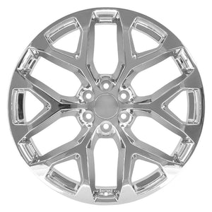 OE Wheels CV98B 24x10 6x139.7 24et Chrome Wheel SS: 9510968