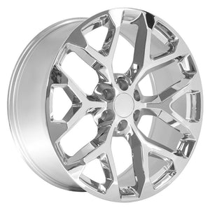 OE Wheels CV98B 24x10 6x139.7 24et Chrome Wheel SS: 9510968