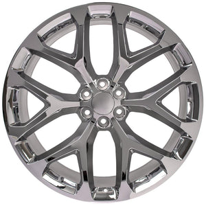 OE Wheels CV98B 26x10 6x139.7 24et Chrome Wheel SS: 9511056