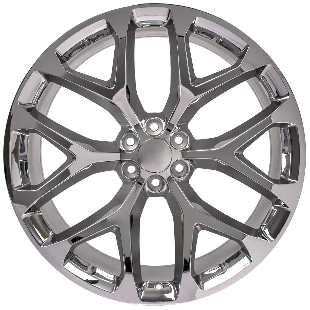 OE Wheels CV98B 26x10 6x139.7 24et Chrome Wheel