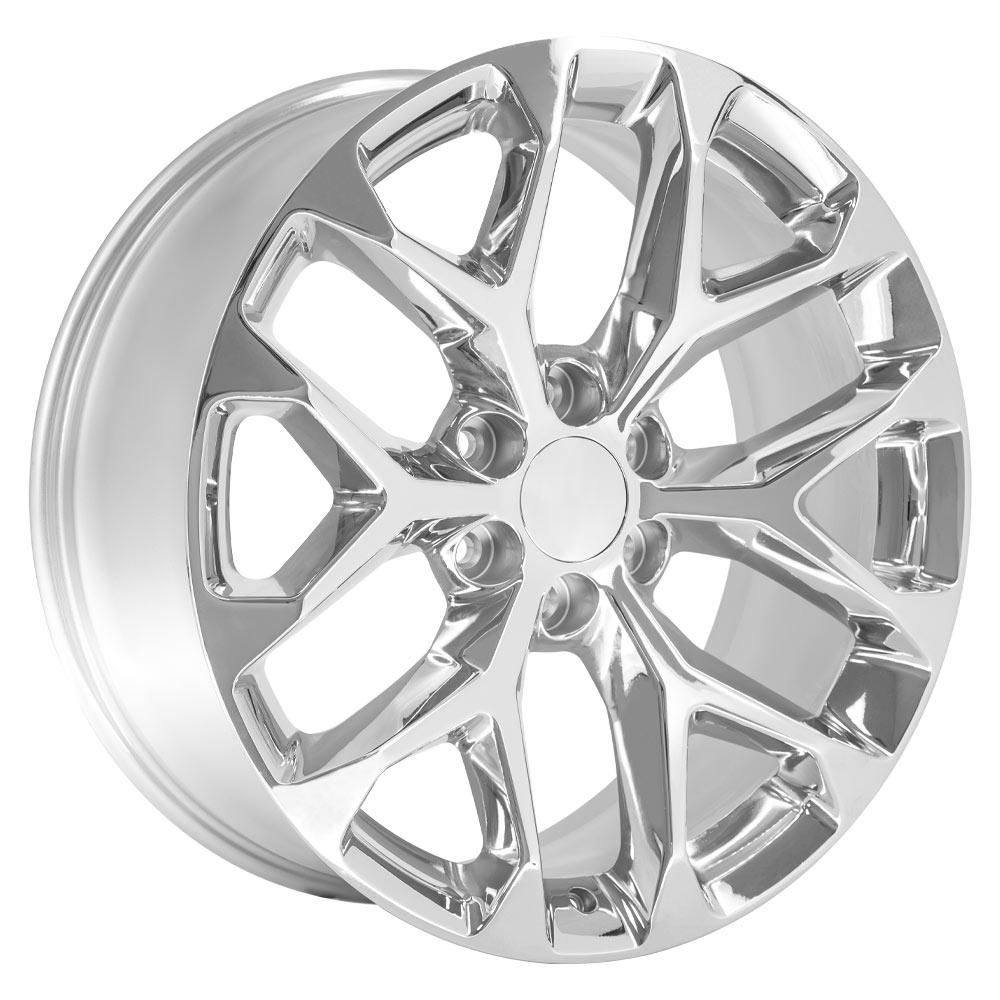 OE Wheels CV98 22x9 6x139.7 28et Chrome Wheel
