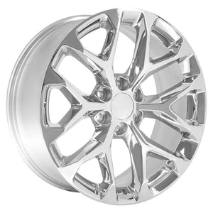 OE Wheels CV98 22x9 6x139.7 28et Chrome Wheel