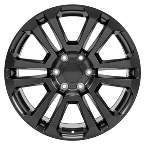 OE Wheels CV99 20x9 6x139.7 31et Satin Black Wheel