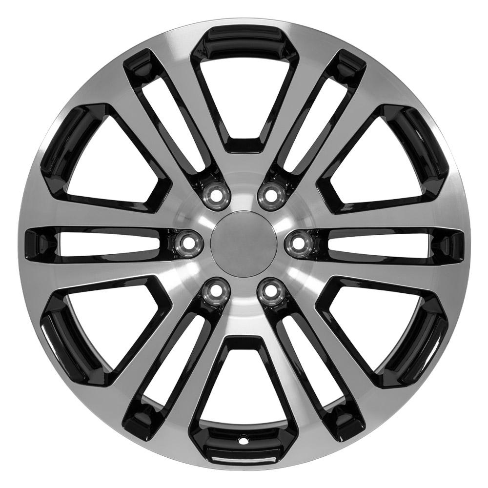 OE Wheels CV99 20x9 6x139.7 31et Gloss Black Machined Wheel