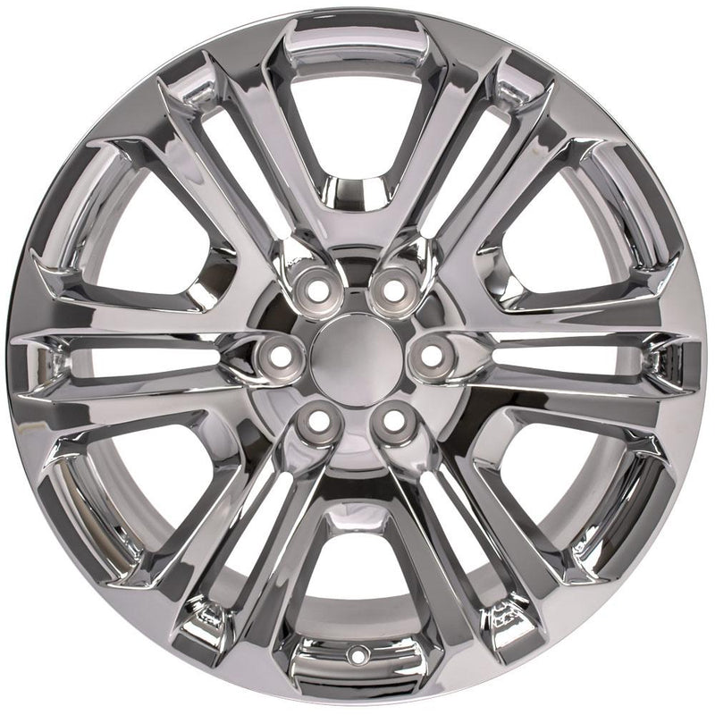 OE Wheels CV99 22x9 6x139.7 24et Chrome Wheel