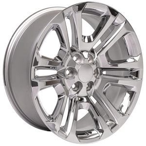 OE Wheels CV99 22x9 6x139.7 24et Chrome Wheel