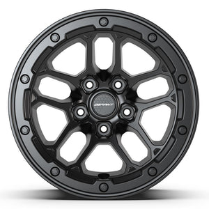 DEFIANT DF01 17x8 5x127 12et Satin Black Wheel