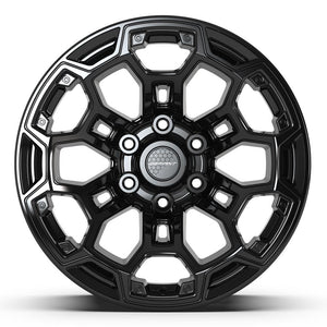 DEFIANT DF03 18x9 6x139.7 -12et Gloss Black Wheel