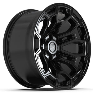 DEFIANT DF03 18x9 6x139.7 -12et Gloss Black Wheel