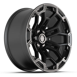 DEFIANT DF03 20x9 6x139.7 -12et Satin Black with Dark Satin Charcoal 2-Tone Wheel