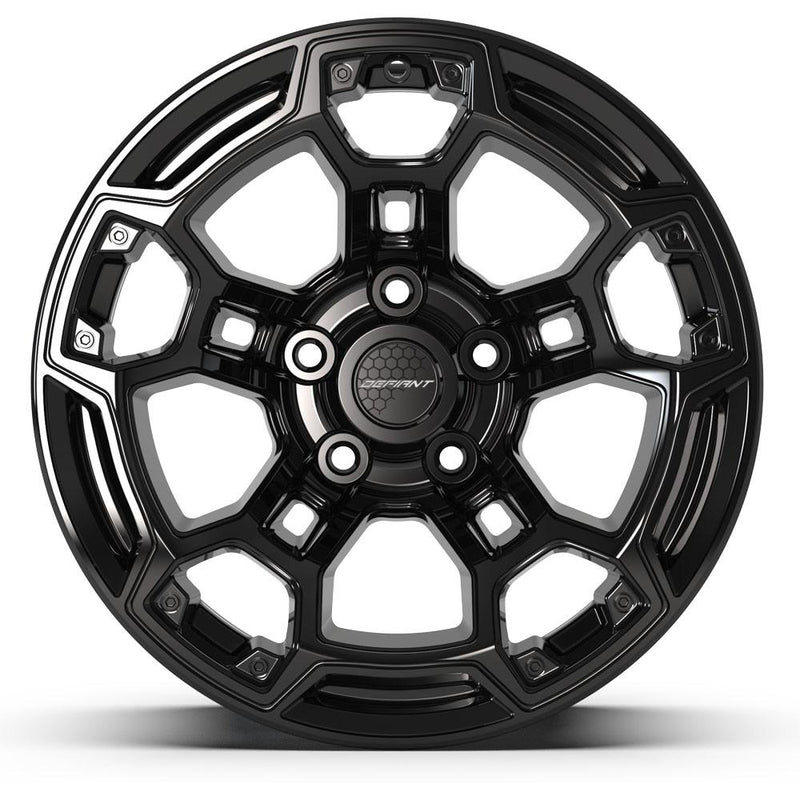 DEFIANT DF03B 17x9 5x127 -12et Gloss Black Wheel