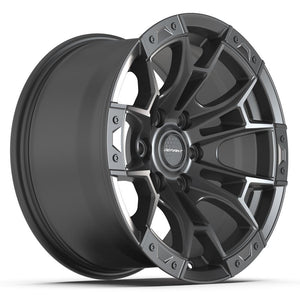 DEFIANT DF04 17x9 6x135 12et Dark Satin Charcoal Wheel