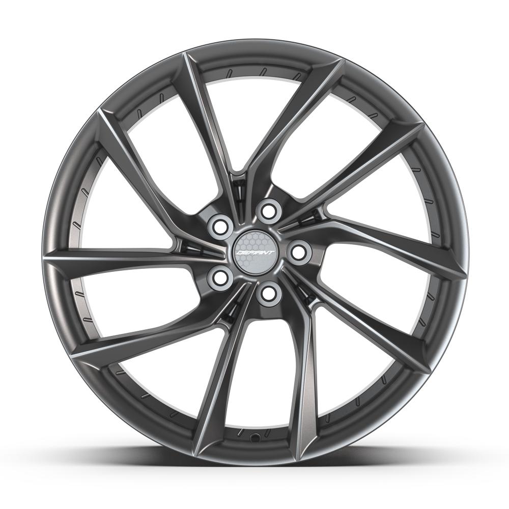 DEFIANT DF06 20x9 5x120 35et Dark Satin Charcoal Wheel