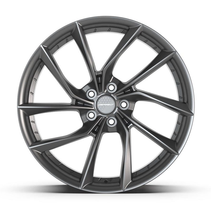 DEFIANT DF06 20x9 5x120 35et Dark Satin Charcoal Wheel