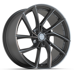 DEFIANT DF06 20x9 5x120 35et Dark Satin Charcoal Wheel
