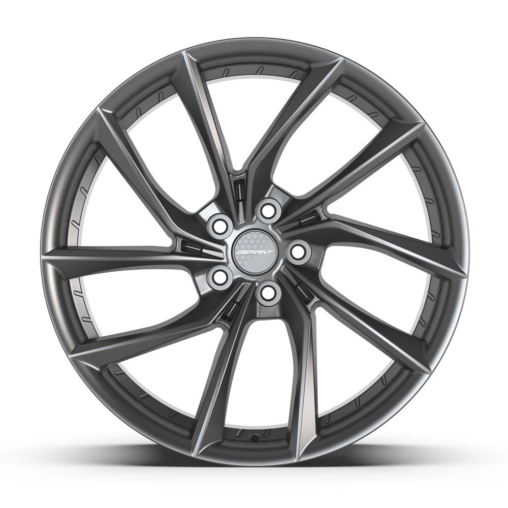 DEFIANT DF06 20x10 5x114.3 35et Dark Satin Charcoal Wheel