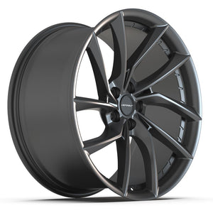 DEFIANT DF06 20x10 5x120 35et Dark Satin Charcoal Wheel