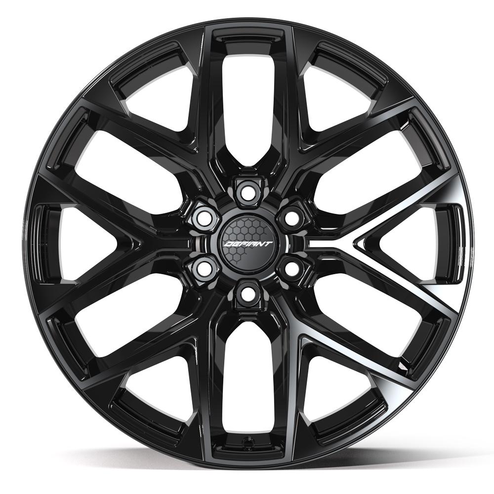 DEFIANT DF17A 22x9 6x139.7 18et Gloss Black Wheel