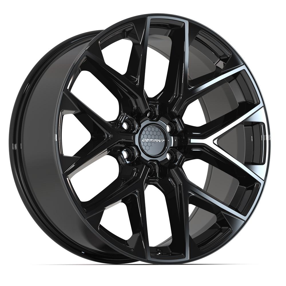 DEFIANT DF17B 22x9 6x139.7 18et Gloss Black Wheel