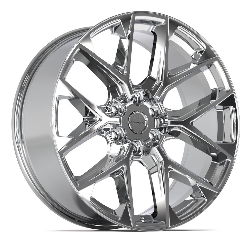 DEFIANT DF17B 22x9 6x139.7 18et Chrome Wheel