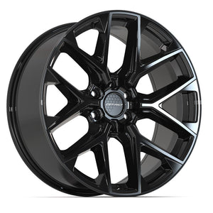 DEFIANT DF17C 22x9 6x135 18et Gloss Black Wheel