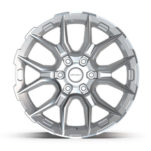 DEFIANT DF18A 20x9 6x139.7 18et Gloss Silver Machined Wheel