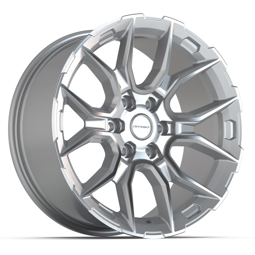 DEFIANT DF18A 20x9 6x139.7 18et Gloss Silver Machined Wheel