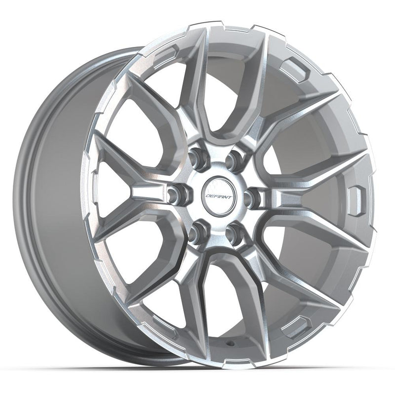 DEFIANT DF18A 20x9 6x139.7 18et Gloss Silver Machined Wheel