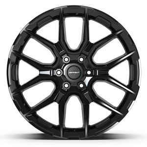 DEFIANT DF18A 22x9 6x139.7 18et Gloss Black Wheel
