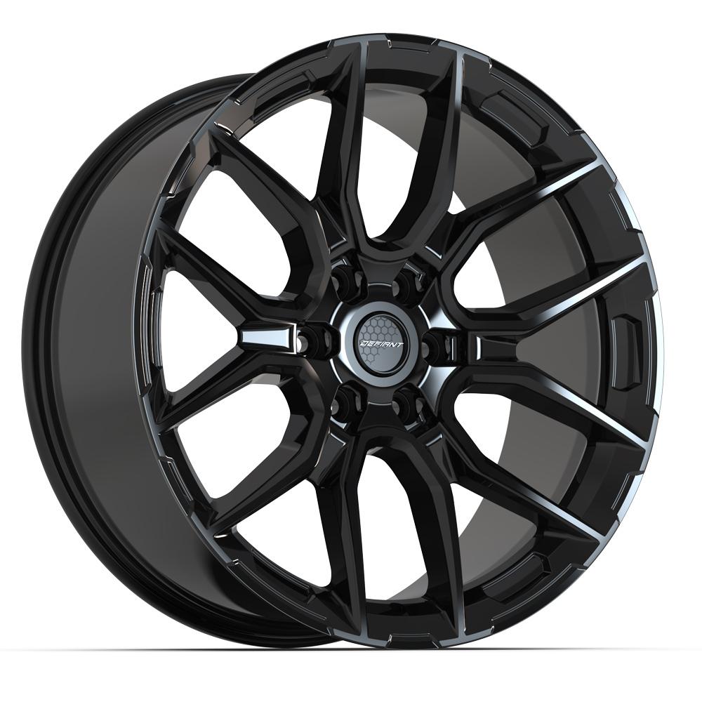 DEFIANT DF18A 22x9 6x139.7 18et Gloss Black Wheel