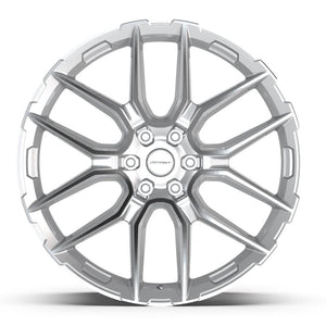 DEFIANT DF18A 24x10 6x139.7 24et Gloss Silver Machined Wheel