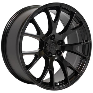 OE Wheels DG15 22x9 5x115 18et Gloss Black Wheel