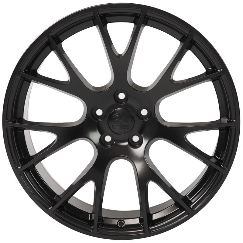 OE Wheels DG15 22x9 5x115 18et Satin Black Wheel