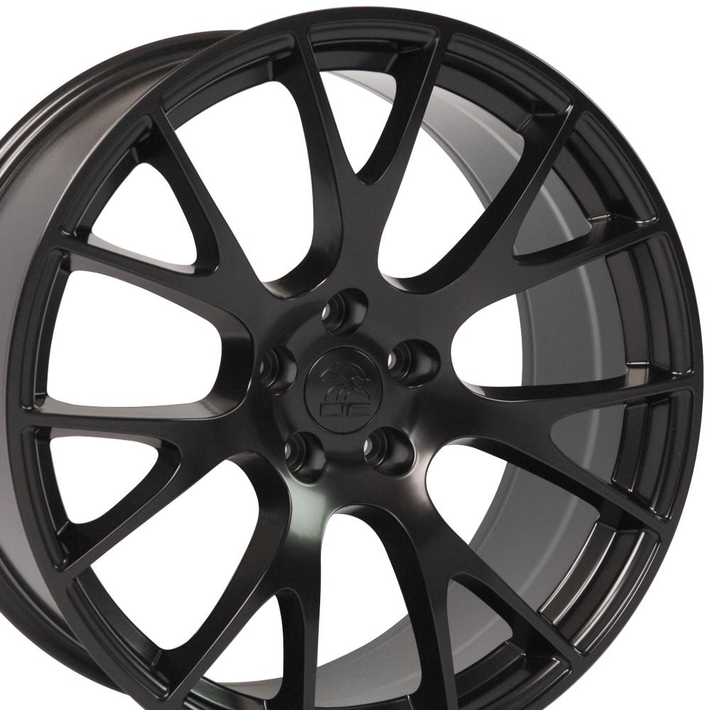 OE Wheels DG15 22x9 5x115 18et Satin Black Wheel
