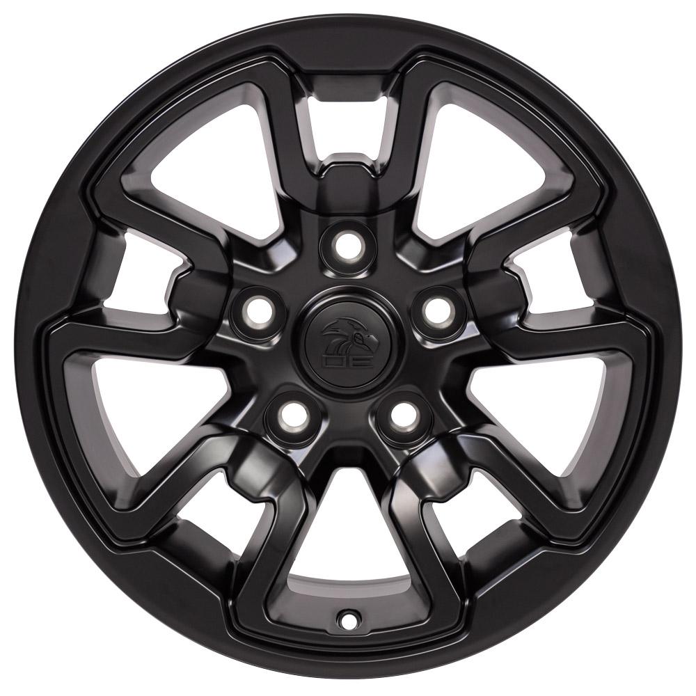 OE Wheels DG55 17x8 5x139.7 18et Satin Black Wheel