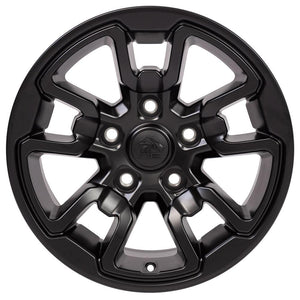 OE Wheels DG55 17x8 5x139.7 18et Satin Black Wheel