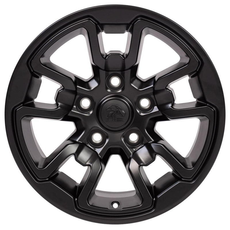 OE Wheels DG55 17x8 5x139.7 18et Satin Black Wheel