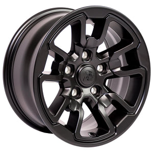 OE Wheels DG55 17x8 5x139.7 18et Satin Black Wheel