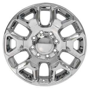 OE Wheels DG66 20x8 8x165.1 54.65et Chrome with Chrome Insert Wheel