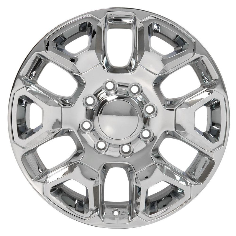 OE Wheels DG66 20x8 8x165.1 54.65et Chrome with Chrome Insert Wheel