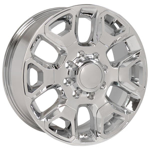 OE Wheels DG66 20x8 8x165.1 54.65et Chrome with Chrome Insert Wheel