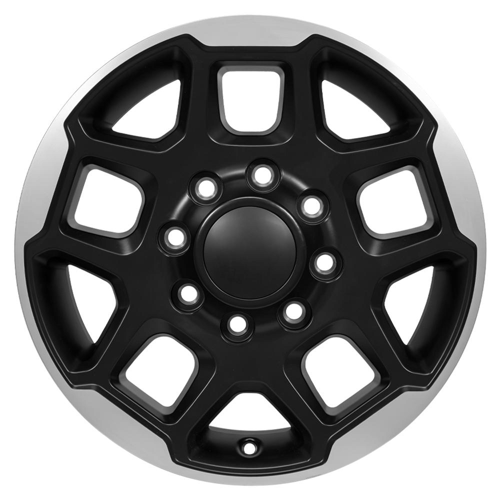 OE Wheels DG78 18x8 8x165.1 57.15et Satin Black Machined Wheel