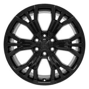 OE Wheels DG80 22x9 6x139.7 19.05et Gloss Black Wheel